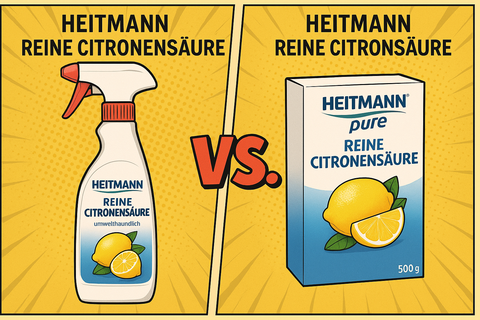 Heitmann Reine Citronensäure Spray vs. Heitmann Pure Reine Citronensäure – Welches Produkt passt zu dir?