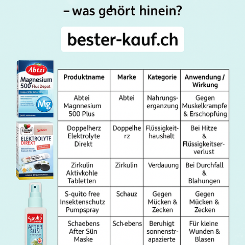 Reiseapotheke für den Sommer - was gehört hinein?