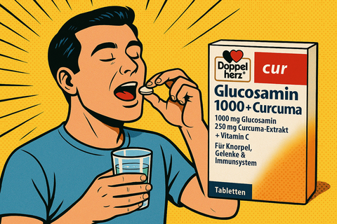 Doppelherz Glucosamin 1000 + Curcuma – Für bewegliche Gelenke und mehr Lebensqualität