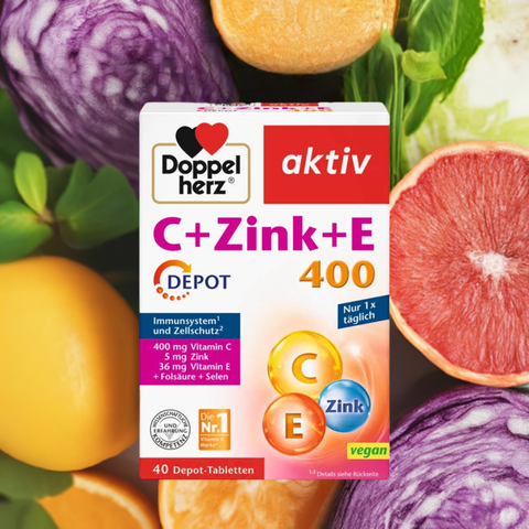 Doppelherz C + Zink + E 400 DEPOT – Dreifachstark für Immunsystem