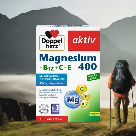 Doppelherz Magnesium 400  B12  C  E – Energie und Nerven