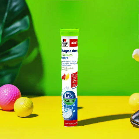 Doppelherz Magnesium + Kalium Sport Brausetabletten – Grapefruitgeschmack für Energie, Muskeln und Elektrolytbalanc. Blog von bester-kauf.ch