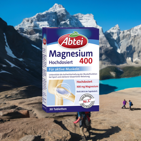 Abtei Magnesium 400 hochdosiert – Nerven, Muskeln & Anti-Stress-Kick