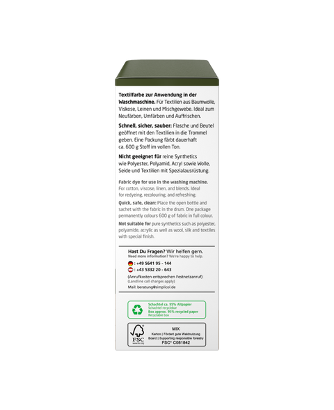 bester-kauf.ch Simplicol Intensiv Textilfarbe Oliv-Grün Simplicol Textilfarbe