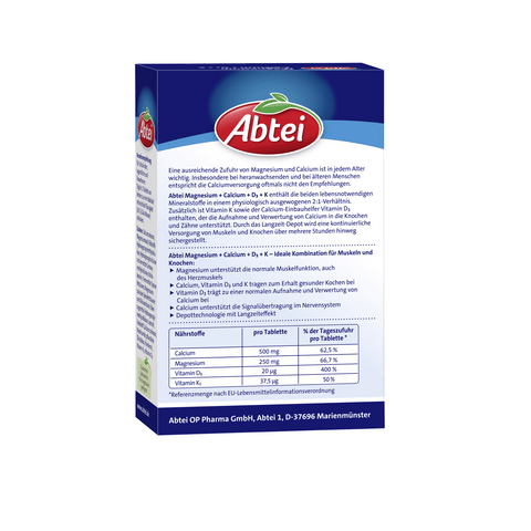 bester-kauf.ch Magnesium Calcium D3 K Abtei Nahrungsergänzung