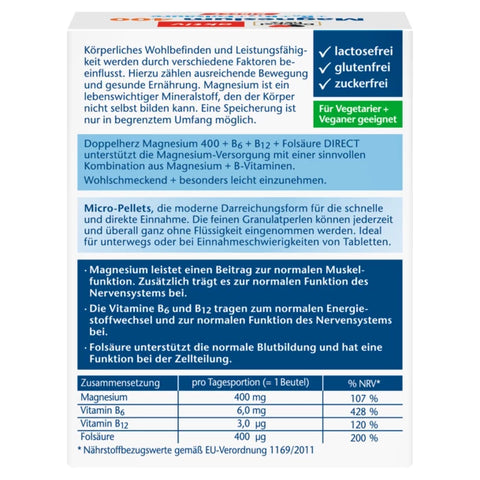 bester-kauf.ch Magnesium + B6 + B12 Direct Doppelherz Nahrungsergänzung