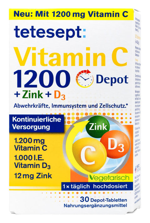 bester-kauf.ch Vitamin C 1200 Zink D3 Tetesept Nahrungsergänzung