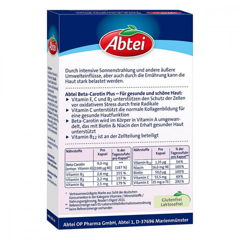 bester-kauf.ch Beta-Carotin Plus Abtei Nahrungsergänzung