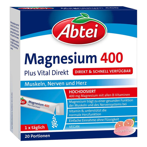bester-kauf.ch Magnesium 400 Plus Direkt Abtei Nahrungsergänzung