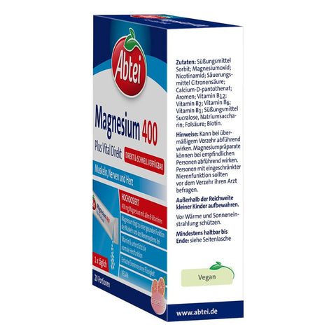 bester-kauf.ch Magnesium 400 Plus Direkt Abtei Nahrungsergänzung