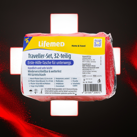 Erste Hilfe Set Travel 8,5 cm x 12,5 cm - bester-kauf.ch   Lifemed