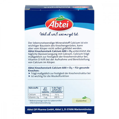 bester-kauf.ch Knochenstark Calcium 600 D3 Abtei Nahrungsergänzung