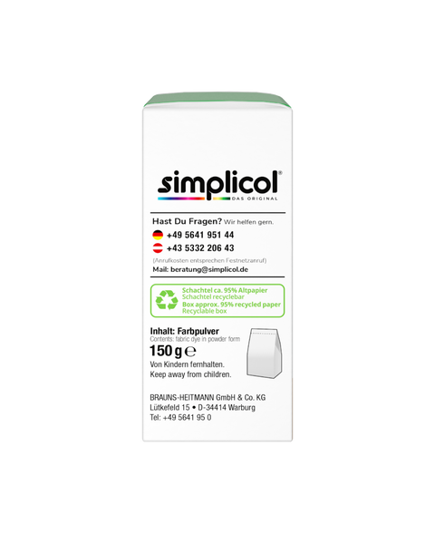 bester-kauf.ch Simplicol Expert Apfel-Grün Simplicol Textilfarbe