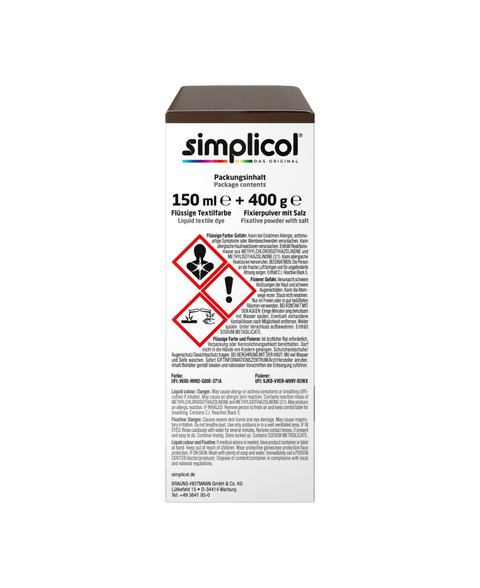 bester-kauf.ch Simplicol Intensiv Textilfarbe Espresso-Braun Simplicol Textilfarbe