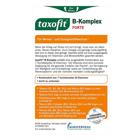 bester-kauf.ch Taxofit B-Komplex Forte Folsäure Mini-Tabletten Taxofit Nahrungsergänzung