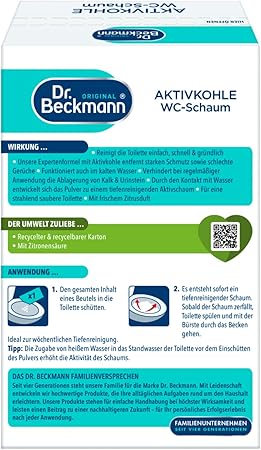 Dr. Beckmann Aktivkohle WC-Schaum - bester-kauf.ch Dr. Beckmann