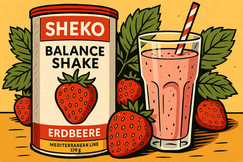 SHEKO Balance Shake Erdbeere (378g) – Genuss & Balance in einem Shake