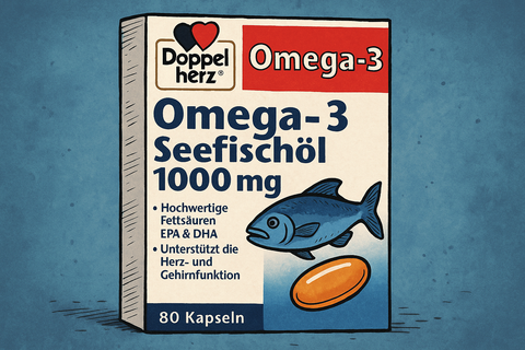 Doppelherz Omega-3 Seefischöl 1000 mg – Herzgesundheit & Vitalität aus dem Meer