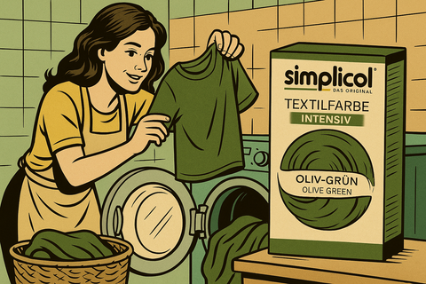 Simplicol Intensiv Textilfarbe Oliv-Grün – Frischer Look für deine Textilien