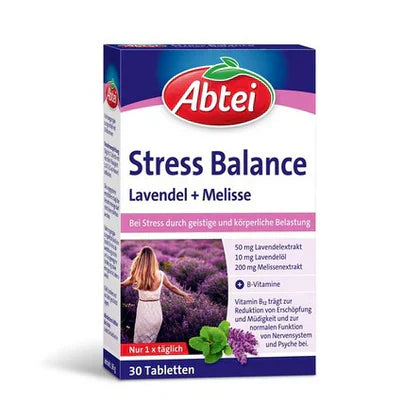 Abtei Stress Balance Lavendel + Melisse – Tabletten mit Lavendelextrakt, Melisse und B-Vitaminen gegen Stress und innere Unruhe bei bester-kauf.ch