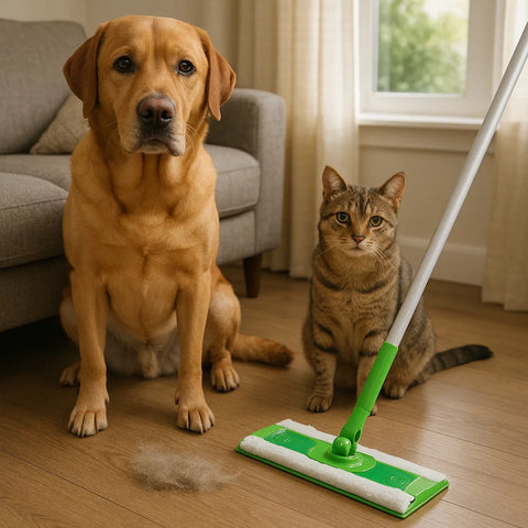Haustiere und Swiffer - Sauberkeit leicht gemacht trotz Fell und Pfoten