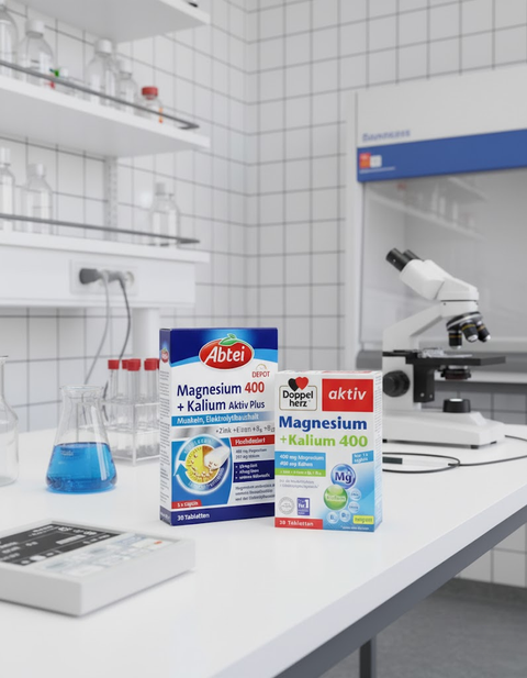Magnesiumpräparate im Vergleich – Doppelherz vs Abtei bester-kauf.ch vergleiche