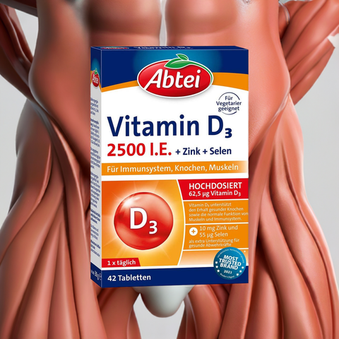 Abtei Vitamin D3 2500 I.E. – Sonnenvitamin und Immunsystem