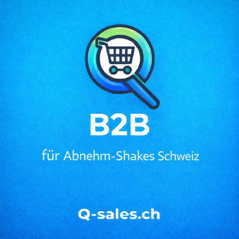 B2B Beschaffung von Abnehm-Shakes in der Schweiz – symbolische Darstellung für professionellen Einkauf, Grosshandel und Geschäftskunden bei Q-Sales. Mehr unter q-sales.ch ein Tochterunternehmen von bester-kauf.ch