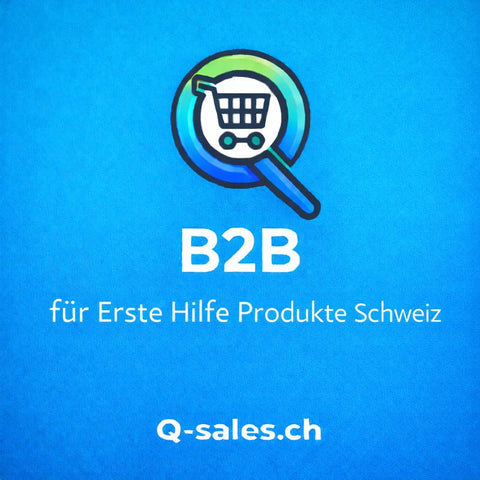 B2B für Erste Hilfe Produkte Schweiz – Q-Sales.ch als Schweizer B2B-Partner für Erste-Hilfe-Artikel, Notfallausrüstung und Sicherheitsbedarf für Unternehmen und Institutionen. Mehr unter q-sales.ch ein Tochterunternehmen von bester-kauf.ch
