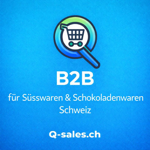B2B Plattform für Süsswaren und Schokoladenwaren in der Schweiz, effiziente Beschaffungslösungen für Wiederverkäufer und Unternehmen über Q-Sales. Mehr unter q-sales.ch ein Tochterunternehmen von bester-kauf.ch