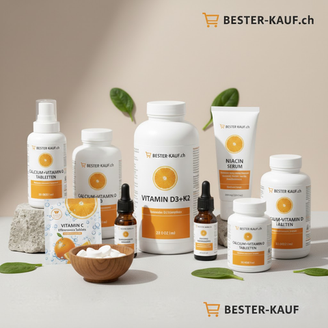 Vitamin-D-Produkt zur gezielten Versorgung bei Sonnenmangel in der Schweiz – geeignet für Knochen, Muskeln und Immunsystem.