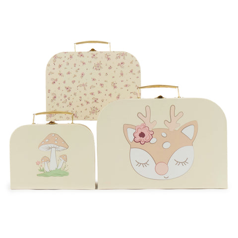 3er Set Koffer Ella vintage flowers
