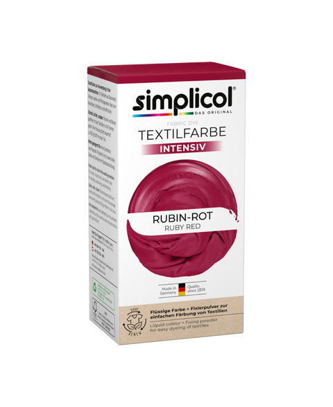bester-kauf.ch Simplicol Intensiv Textilfarbe Rubin-Rot Simplicol   Textilfarbe