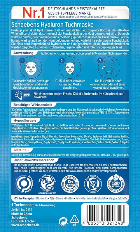 Schaebens Hyaluron Tuchmaske - bester-kauf.ch   Schaebens 