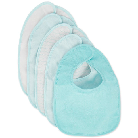 5er Set Lätzchen teal