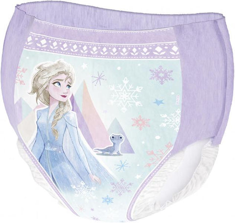 Huggies DryNites Girl 4–7 yrs, werden vor dem Schlafengehen von Kindern getragen