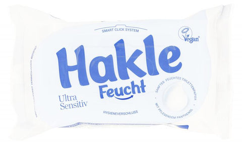 Hakle Feucht Toilettenpapier Ultra Sensitiv zur täglichen Intimhygiene, Anwendung nach dem Toilettengang