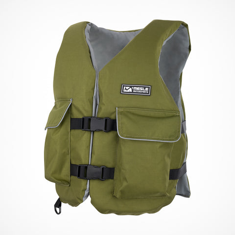 MESLE Fisherman Nylon Vest 50N Unisex - Olive - Adult XL+