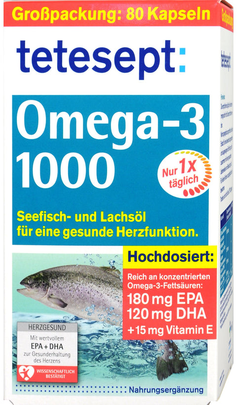bester-kauf.ch Omega 3 Lachsöl 1000 Tetesept   Nahrungsergänzung
