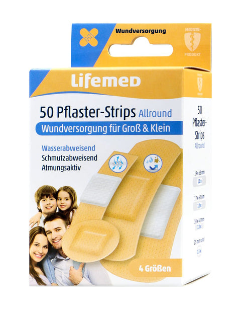 bester-kauf.ch Pflaster Strips hautfarben Allround 4 Größen Lifemed   Pflaster