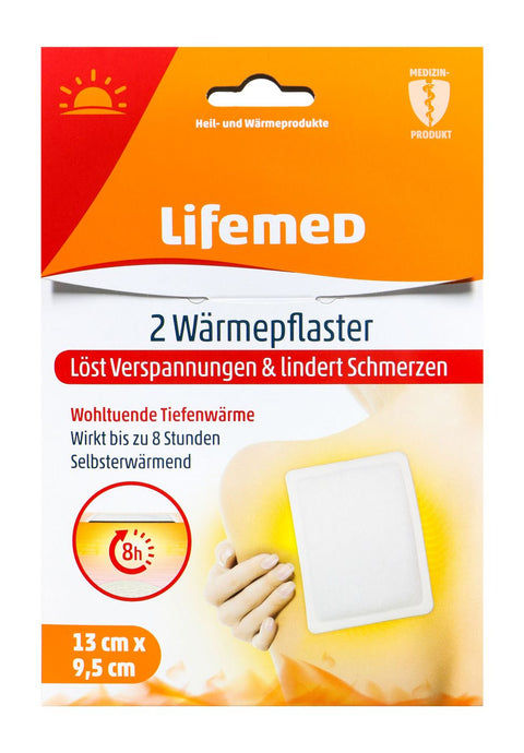 bester-kauf.ch Lifemed Wärmepflaster 2 er, 9,5 cm x 13 cm Lifemed   Hausapotheke & Verbandsstoffe