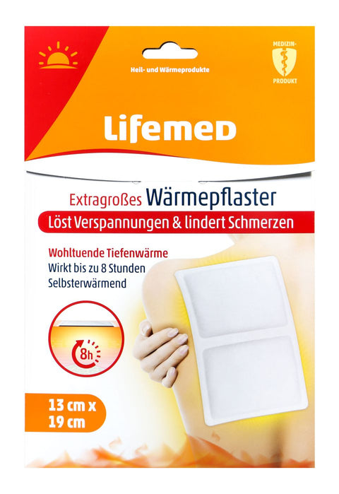 bester-kauf.ch Extragroßes Wärmepflaster 19 cm x 13 cm Lifemed   Hausapotheke & Verbandsstoffe