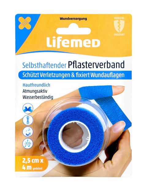bester-kauf.ch Selbsthaftender Pflasterverband 4 m x 2,5 cm Lifemed   Pflaster