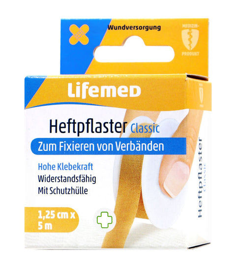 bester-kauf.ch Heftpflaster Classic 5 m x 1,25 cm Lifemed   Hausapotheke & Verbandsstoffe