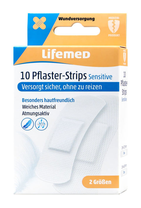 bester-kauf.ch Pflaster Strips Sensitive weiss 2 Größen Lifemed   Pflaster
