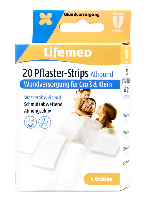 bester-kauf.ch Pflaster Strips halbtransparent Allround 4 Größen Lifemed   Pflaster