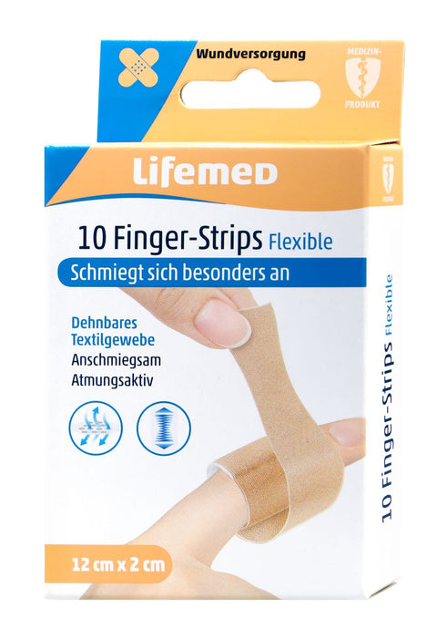 bester-kauf.ch Finger Strips Flexible hautfarben 12 cm x 2 cm Lifemed   Hausapotheke & Verbandsstoffe