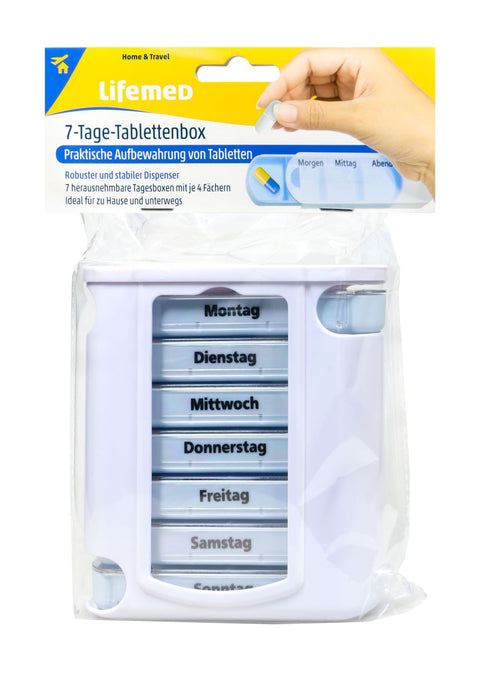 bester-kauf.ch 7 Tage Tablettenbox farbig sortiert Lifemed   Hausapotheke & Verbandsstoffe