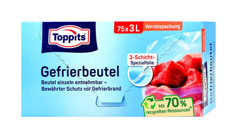 bester-kauf.ch Toppits Gefrierbeutel Standboden 3 l Toppits   Heim & Haushalt