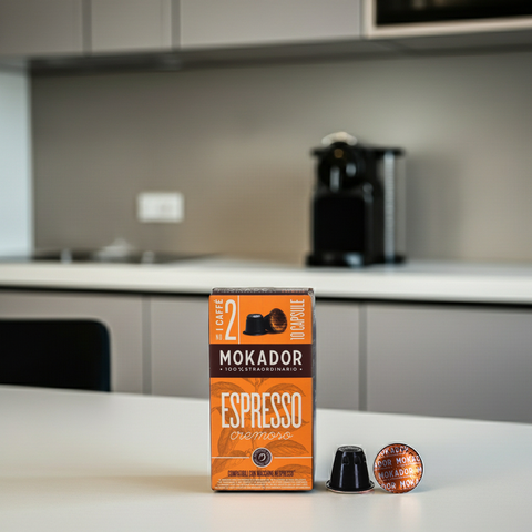 Sparen mit System: 100 Mokador Cremoso Kapseln – Die exklusive Nespresso-Alternative in der Schweiz.